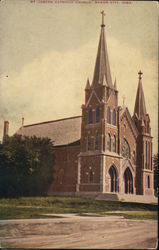 St Joseph Catholic Church Mason City, IA Postcard Postcard Postcard