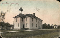 Public School Sheffield, IA Postcard Postcard Postcard