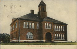 Public School Building, Spirit Lake, Iowa Postcard Postcard Postcard