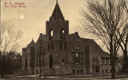 M. E. Church Sac City, IA Postcard Postcard Postcard