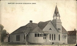 Baptist Church Sheldon, IA Postcard Postcard Postcard
