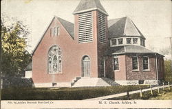 M.E. Church Ackley, IA Postcard Postcard Postcard