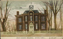 High School Building Afton, IA Postcard Postcard Postcard