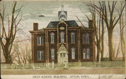 High School Building Postcard