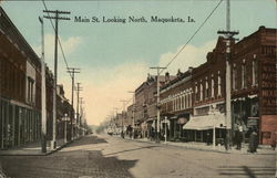 Main St. Looking North Postcard