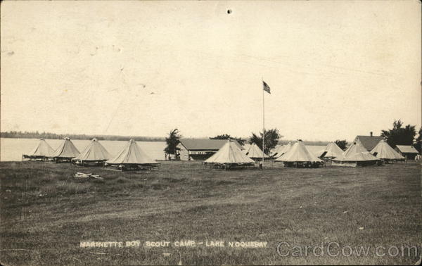 Marinette Boy Scout Camp, Lake Noquebay Crivitz Wisconsin