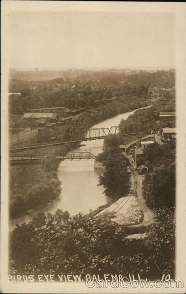 Birds Eye View Galena Illinois