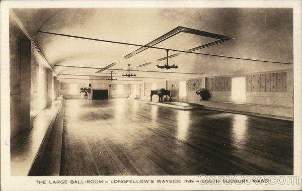 The Large Ballroom, Longfellow's Wayside Inn Sudbury Massachusetts
