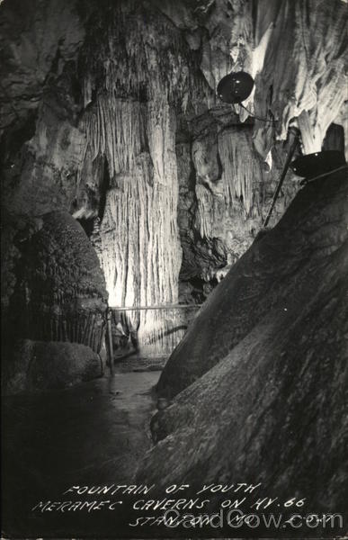 Fountain of Youth at Meramec Caverns on Hy 66 Stanton Missouri