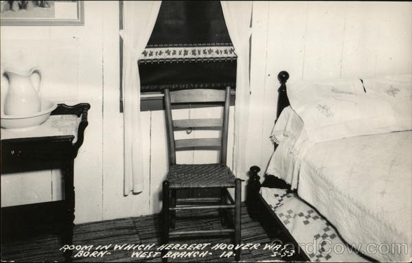 Room Which Herbert Hoover was Born West Branch Iowa