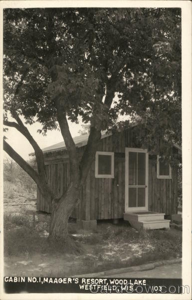 Cabin No. 1, Maager's Resort, Wood Lake Westfield Wisconsin