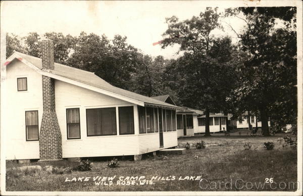 Lake View Camp, Hill's Lake Wild Rose Wisconsin