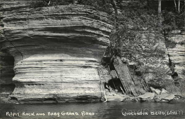 Pulpit Rock and Baby Grand Piano Wisconsin Dells