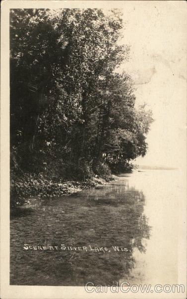 Scene at Silver Lake Wautoma Wisconsin