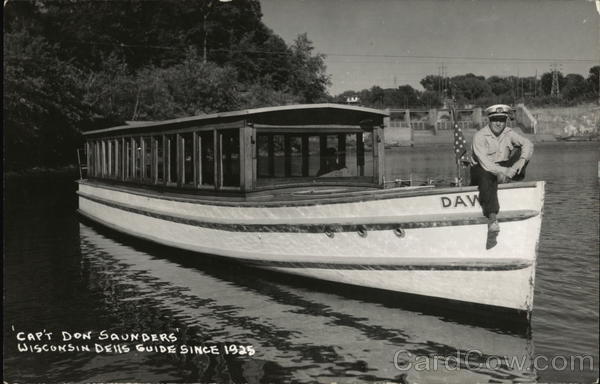 Capt. Don Saunders, Guide Since 1925 Wisconsin Dells