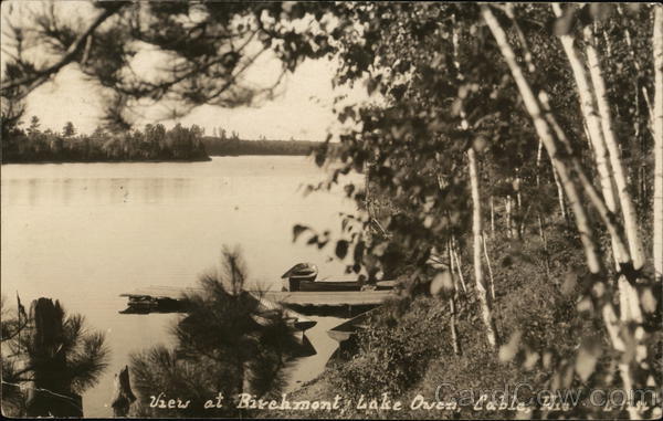 View at Birchmont, Lake Owen Cable Wisconsin
