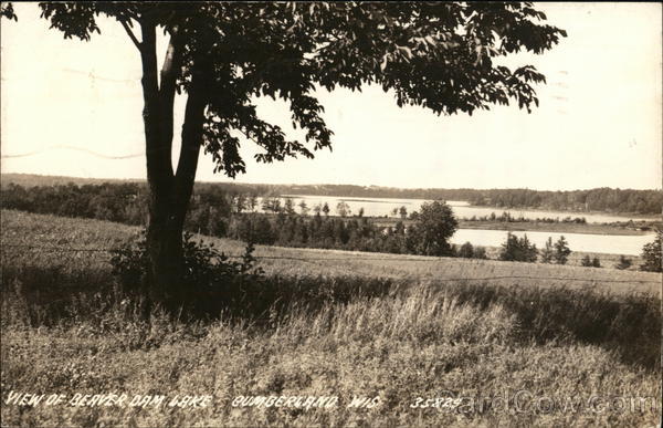 View of Beaver Dam Lake Cumberland Wisconsin