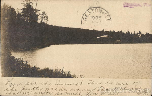 View of Lake Metonga Crandon Wisconsin