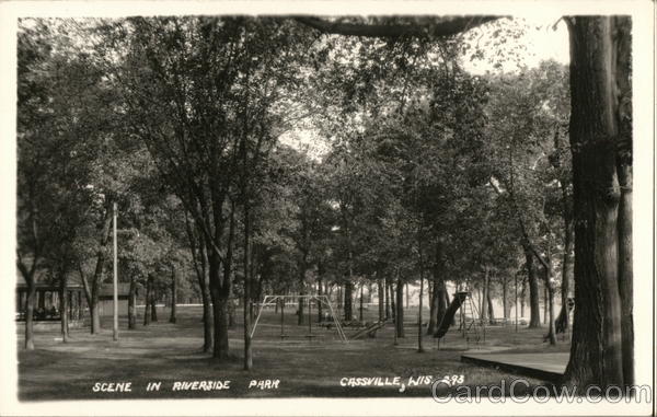 Scene in Riverside Park Cassville Wisconsin