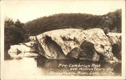 Precambrian Rock, Susquehanna River Columbia, PA Postcard Postcard Postcard