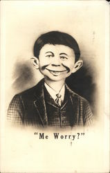 Alfred E. Neuman "Me Worry?" Postcard