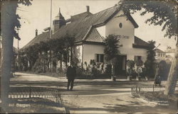 Outside View of Cafe Postcard