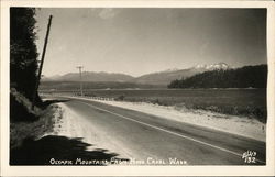 Olympic Mountains From Hood Canal Postcard
