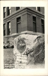 Pony Express Marker Marysville, KS Postcard Postcard Postcard