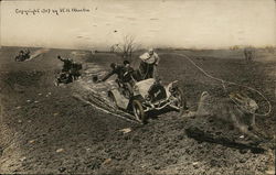 Catching Rabbits Postcard