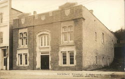 Masonic Temple Elroy, WI Postcard Postcard Postcard