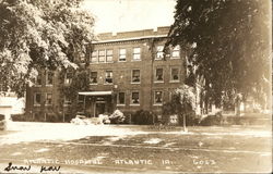 Atlantic Hospital Iowa Postcard Postcard Postcard