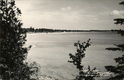 Shore Scene, Glidden Lodge Postcard