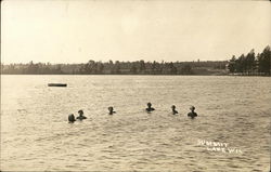 Summit Lake-Swimming Postcard