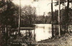 Mirror Lake in Bradley Park Tomahawk, WI Postcard Postcard Postcard