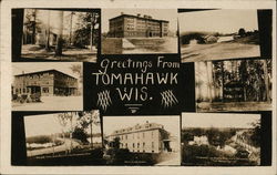 Greetings From Tomahawk Postcard