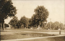 Residential Street Troy Grove, IL Postcard Postcard Postcard