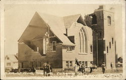 Methodist Church After Earthquake Three Forks, MT Postcard Postcard Postcard