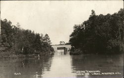 "Indian Crossing" Chain-O'-Lakes Postcard