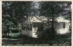 Cottage #11 Leonard Johnson's Fish Lake Resort Postcard