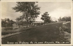 Scene on Highway No. 57 Niagara, WI Postcard Postcard Postcard