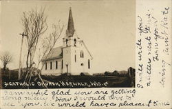 Catholic Church Norwalk, WI Postcard Postcard Postcard