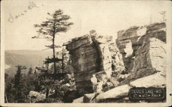 Castle Rock, Devil's Lake Postcard