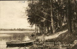 Scene at Conners Lake, Northern Lakes Park Postcard