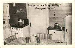 Kitchen in Deluxe Cottage-Beautyrest Resort Postcard