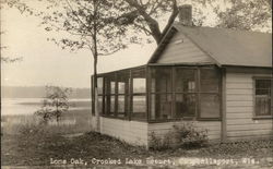 Lone Oak, Crooked Lake Resort Campbellsport, WI Postcard Postcard Postcard