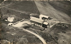 Bird's Eye View of Farm Postcard