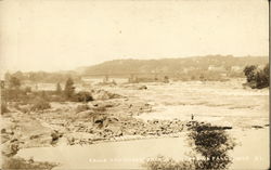 Falls and Bridge Chippewa Falls, WI Postcard Postcard Postcard