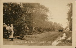 After the Cyclone, June 15, 1922 Postcard