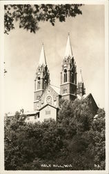 Large Church Spires, Holy Hill Postcard