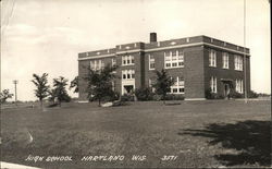 High School Hartland, WI Postcard Postcard Postcard